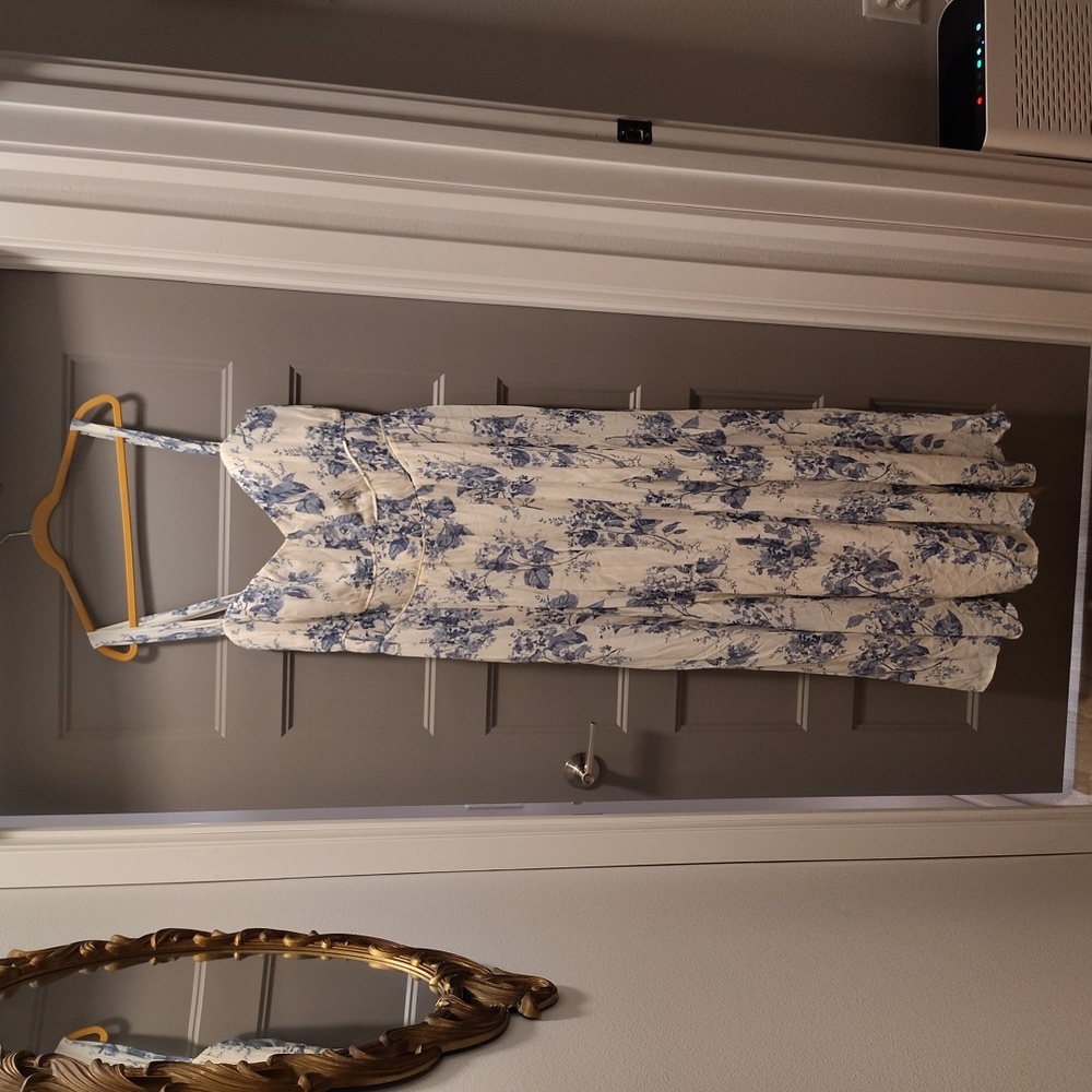 Reformation Blue Floral Maxi Dress - Picture 7 of 14